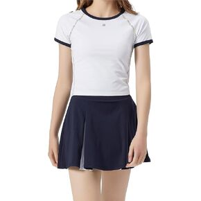 1a1a Womens Tennis Skirt Skort High Waisted Short Active Skirts with Shorts Pockets for Athletic Workout Sport