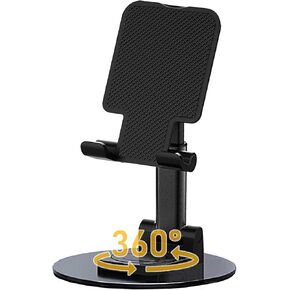 2 Pcs Cell Phone Stand, Adjustable Angle Height Phone Stand for Desk, Fully Foldable/Portable Phone Holder, Compatible for iPhone 14/13/12/Smartphones