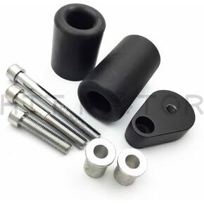 HTTMT MT219-033-CN No Cut Frame Slider Protector Compatible with 2007 2008 Kawasaki Ninja Zx-6R Zx6R Carbon