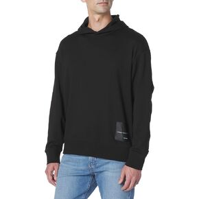 Armani Exchange Men's Limited Edition Mixmag Collection Logo Patch Pullover Hoodie