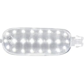 Gempro Interior Map Dome Light Cover Len&White Led Overhead Console Reading Lamp Compatible with Dodge Ram 1500 2500 3500 4500 5500 Dakota Durango, 6000K White