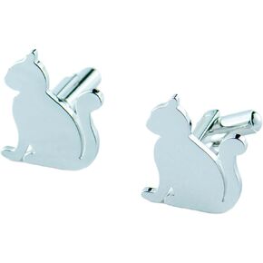 Cute Cat Cufflinks,Stainless Steel Cat Cufflinks (Cufflinks Box Included)