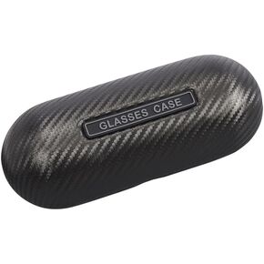Sunglasses Case Carbon Fiber, Slim Nearsight Glasses Storage Case,Eyeglasses Case Hard Shell Women and Men，One Size, Black
