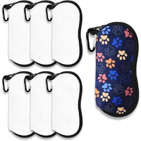 Sublimation Sunglasses Case Blank,Neoprene Sunglasses Case With Detachable Mountain Buckle Heat Transfer Printing Dye