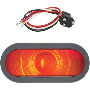 GG Grand General 79855 Clear Oval Sealed Light with Grommet and Pigtail