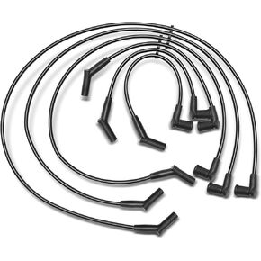 A-Premium Ignition Spark Plug Wires Set of 6 Compatible with Ford Mustang 2001 2002 2003 2004, 3.8L 3.9L