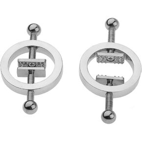 Stainless Steel Body Clamps Silver Body Ring Adjustable Body Clip Non-Piercing Non-Piercing Body Jewelry for Women Men