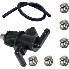 1 PC Automotive Fuel Tank 3 Way Fuel Switch, 2.76" x 1.77" Fuel Shutoff Valve Switch, Standard Replacement 7052161, Compatible with Polaris ATV Sportsman 335 325 330 400 500 600 700 (Black)