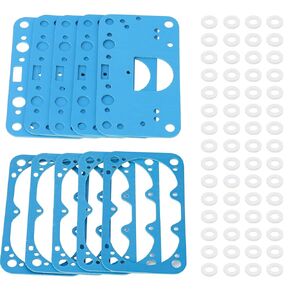 8-2000QFT Carburetor Gasket Kit, Fuel Bowl Gasket Service Kit compatible for Holley 8-2000 M2300 4150 Replace 8-2000QFT