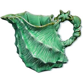 Blue Sky Ceramics Sky Ceramic Shell Figural Pitcher Blue, Multi