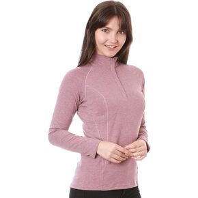 Nozone Umbria Equestrian Shirt, Long Sleeved Quarter Zip Polo for Women, UPF 50+