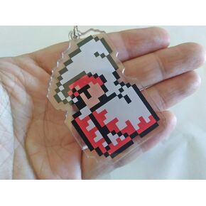 Final Fantasy 1 Keychain - Final Fantasy Characters Keychain - FF1 Keychain (White Mage)