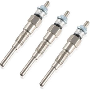 3Pack Glow Plug Compatible with Kubota D722 D902 D905 D1005 D1105 V1505 V1305 Z482 RTV900 RTV1100 / Tractor B1700D B1700E ZD326 ZD331 Mower BX1800D BX1830D Replace#:16851-65510 16851-65512