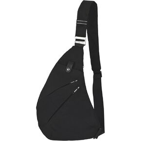 Light And Slim Crossbody Sling Bag Unisex Water Resistant Anti-Theft Shoulder Bag Outdoor Casual Hiking Daypack Personal Pocket Bag