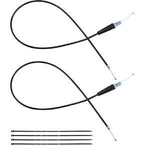 1270mm/50 inch Mini Bike Throttle Cable for 212cc 6.5hp CT100U CT200U BT200X Baja Warrior Doodlebug MBX12 Mini Bike 50cc 110cc 125cc Pit Dirt Bike Moto，Black，2PCS