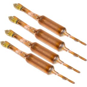 4 PCS Filter Drier Refrigerant Liquid LINE|with Charging Valve 1/4 X 1/4 25 Grams|for R134A and R12,R22,R502,R407C Bi Directional Filter Drier AC & Refrigeration Linean