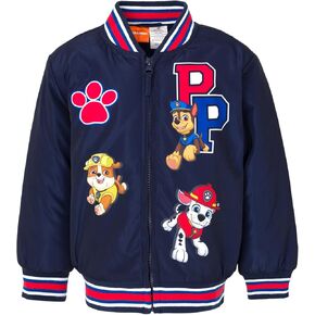 Paw Patrol Zip Up Varsity Bomber Jacket Toddler to Little Kid Sizes (2T - 7-8)