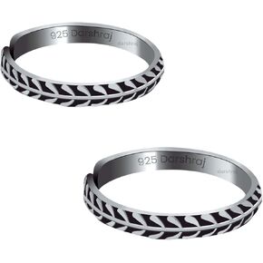 Jewellers Pure Silver Toe Ring 925 Sterling Silver Black Chandi Toe Ring Silver 2.5 Gms Black Silver - Comfortable, Safe for Skin For Women