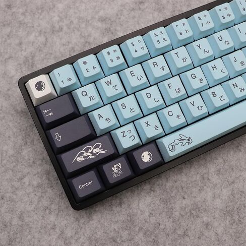 JSJT Ink Lotus Keycaps 140 مفتاحًا OEM Profile Keycaps PBT Dye Sublimation Keycaps لـ ANSI/ISO Layout Cherry MX Switch لوحات مفاتيح الألعاب الميكانيكية GK61/64/68/84/87/96/980/104/108 (مع شريط المسافة 6.25u) in Kuwait