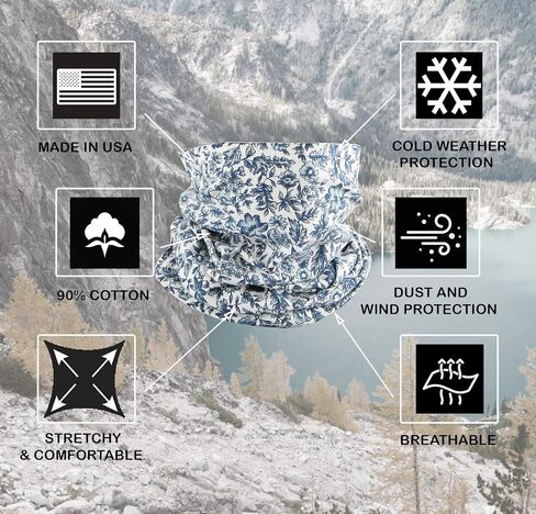 قناع الوجه القطني باندانا وشاح أنبوبي مصنوع في أمريكا in Saudi Arabia