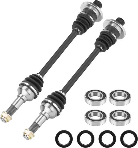 Rear Left or Right CV Axle & Wheel Bearing Kit for Yamaha Rhino 450/Rhino 660 YXR45F YXR66F 2006 2007 2008 2009, 2 CV Axles and 2 Wheel Bearings in Saudi Arabia