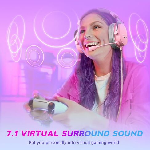 FIFINE H9 Wired Gaming Headset with Microphone, 3.5mm and USB Connectivity | 50mm Drivers, 7.1 Surround Sound, Lightweight, Soft Ear Cusion, Detachable Boom Mic, USB Control Box, for PC, Xbox, PS4/5 in Kuwait