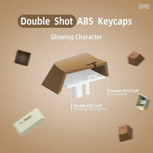 108 Key Double Shot PBT Pudding Keycaps with Translucent Layer Keycap Puller for Standard Full 104Key Compact 61Key/68Key/87Key/96Key Mechanical Keyboard MX Switch DIY Keycap(Black Keycaps) in Saudi Arabia