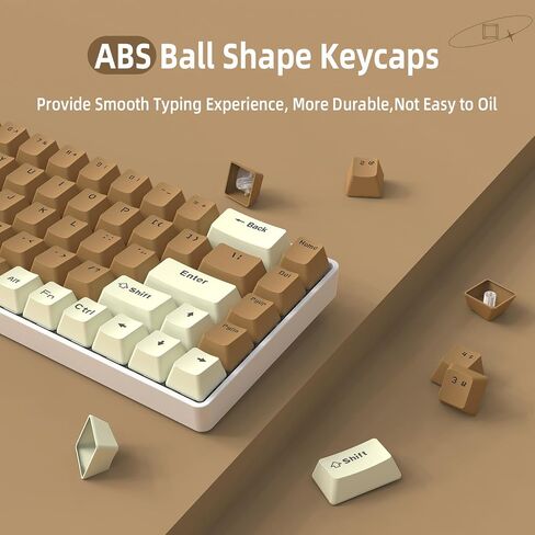 108 Key Double Shot PBT Pudding Keycaps with Translucent Layer Keycap Puller for Standard Full 104Key Compact 61Key/68Key/87Key/96Key Mechanical Keyboard MX Switch DIY Keycap(Black Keycaps) in Saudi Arabia