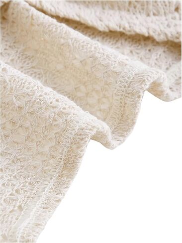 المرأة الجوف خارج بوليرو تتغاضى المحاصيل الأعلى كم طويل Y2k الكروشيه بوليرو المحاصيل الأعلى الشارع الشهير in Kuwait