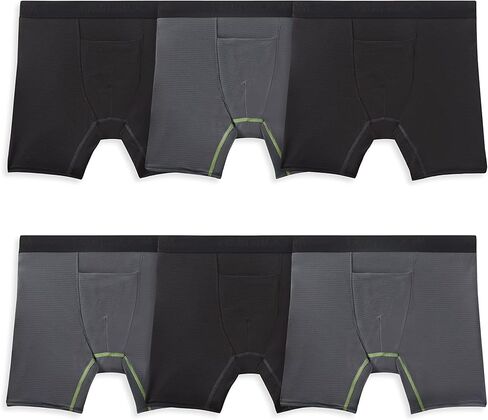 Fruit of the Loom Men's 360 Stretch Boxer Briefs, High Performance Stretch, Quick Dry & Moisture Wicking in Saudi Arabia