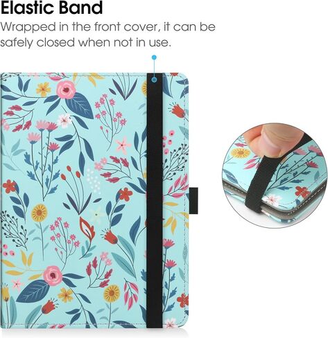 Universal Case for 6-6.8 inch eReaders, Paperwhite Case with Hand Strap Compatible with All 6" 6.8" Paperwhite/Paperwhite 2023/ Paperwhite Signature Edition/Kobo E-Book Reader-Black in Kuwait
