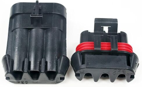 2-Pack، 46Amp (3-PIN) أطراف موصلات مقاومة للماء وأختام 10-12-14-16 AWG in Kuwait