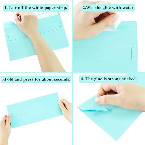 50 Pack #10 Business Envelopes, Pink Standard Envelopes Self Seal, Letter Size Business Mailing Envelopes for Checks Letters Invoices Statements Birthday Graduation Wedding, 4 1/8 x 9 1/2 Inch in Saudi Arabia
