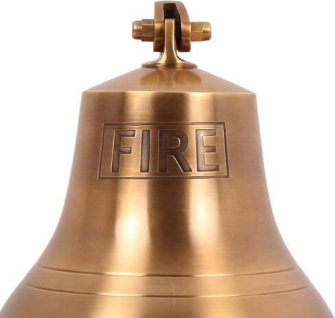 6" Wall Hanging Antique Brass Bell Hanging Nautical Ships Bell (U.S.Navy) Engraved in Box in Saudi Arabia