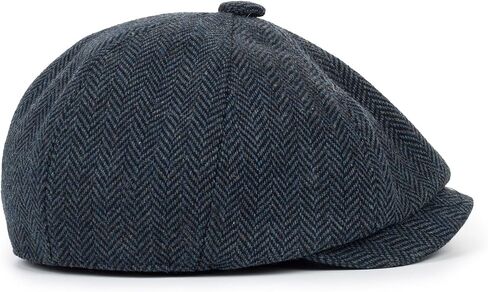 Kids Boys Wool Newsboy Cap - Vintage Tweed Flat Beret Cabbie Hat for Toddler Boys Girls Pageboy(for 4 to 9 Years) in Saudi Arabia