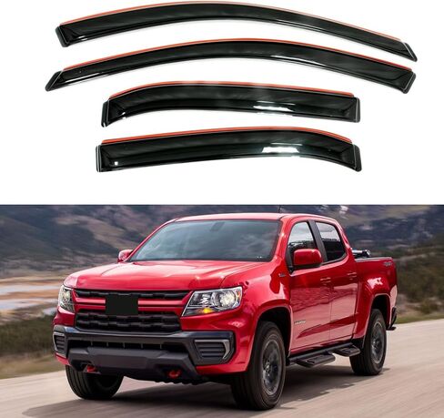 Window Visor Compatible with Jeep Cherokee 4-Door 1984-2001 (Excludes Limited Model), Rain Guard Tape-On Extra Durable Sun Wind Air Side Vent Window Deflector in Saudi Arabia