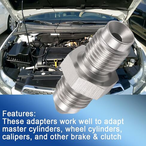 3AN Male to 3AN 3/8-24 Male Inverted Flare Stainless Steel Brake Adapter Fitting Connector(1pcs) in Saudi Arabia