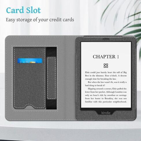 Fintie Stand Case for 6.8" Kindle Paperwhite 11th Gen 2021, Vintage Brown | PU Leather Foldable Kickstand Cover for Kindle Paperwhite 2021 & Signature Edition, Card Slot, Hand Strap, Auto Sleep/Wake in Kuwait