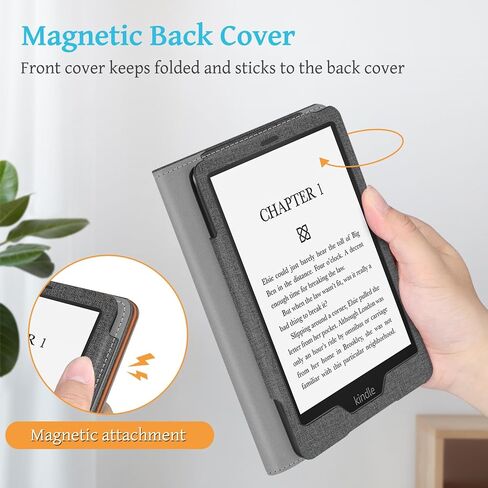 Fintie Stand Case for 6.8" Kindle Paperwhite 11th Gen 2021, Vintage Brown | PU Leather Foldable Kickstand Cover for Kindle Paperwhite 2021 & Signature Edition, Card Slot, Hand Strap, Auto Sleep/Wake in Kuwait