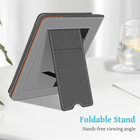 Fintie Stand Case for 6.8" Kindle Paperwhite 11th Gen 2021, Vintage Brown | PU Leather Foldable Kickstand Cover for Kindle Paperwhite 2021 & Signature Edition, Card Slot, Hand Strap, Auto Sleep/Wake in Kuwait