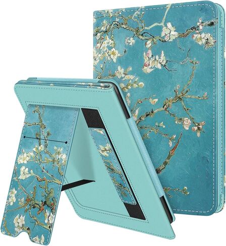 Fintie Stand Case for 6.8" Kindle Paperwhite 11th Gen 2021, Vintage Brown | PU Leather Foldable Kickstand Cover for Kindle Paperwhite 2021 & Signature Edition, Card Slot, Hand Strap, Auto Sleep/Wake in Kuwait