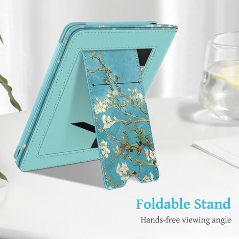 Fintie Stand Case for 6.8" Kindle Paperwhite 11th Gen 2021, Vintage Brown | PU Leather Foldable Kickstand Cover for Kindle Paperwhite 2021 & Signature Edition, Card Slot, Hand Strap, Auto Sleep/Wake in Kuwait