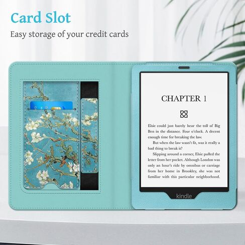 Fintie Stand Case for 6.8" Kindle Paperwhite 11th Gen 2021, Vintage Brown | PU Leather Foldable Kickstand Cover for Kindle Paperwhite 2021 & Signature Edition, Card Slot, Hand Strap, Auto Sleep/Wake in Kuwait