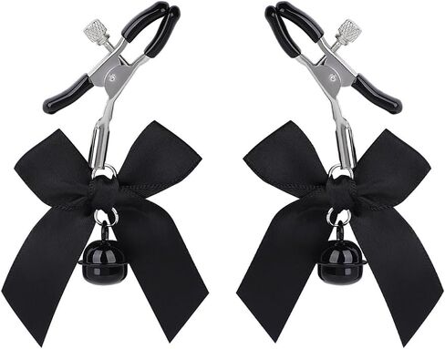 2Pcs Non Piercing Rings with Clamps Body Jewelry for Women Adjustable Stainless Steel Clips Bell Weight Pendant Fake Faux Body Piercing Jewelry in Saudi Arabia