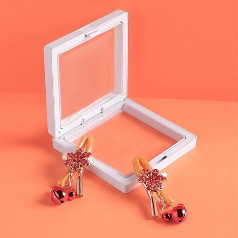 2Pcs Non Piercing Rings with Clamps Body Jewelry for Women Adjustable Stainless Steel Clips Bell Weight Pendant Fake Faux Body Piercing Jewelry in Saudi Arabia