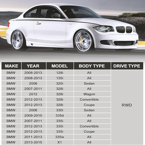 Front Suspension Kit Lower Control Arm E90 Compatible With BMW 325i 328i 330i 335i 335is,2008-2013 128i 135i,2013-2014 BMW X1(2WD Only) in Kuwait
