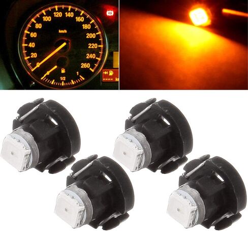 مصباح إضاءة Cciyu 4 قطع أزرق T3 LED Neo Wedge A/C (أزرق) in Saudi Arabia