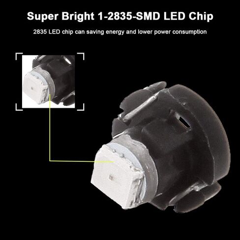 مصباح إضاءة Cciyu 4 قطع أزرق T3 LED Neo Wedge A/C (أزرق) in Saudi Arabia