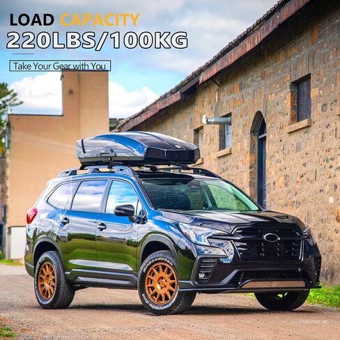 220lbs Roof Rack Cross Bars Compatible with Subaru Ascent 2019-2024 with Raised Side Rails, Heavy Duty Anti-Theft Lockble Aluminum Roof Rails Crossbars Rooftop Luggage Racks Carrier in Saudi Arabia