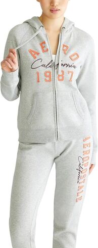AEROPOSTALE Women's Aero Logo Full Zip Hoodie- Arches- Aero 1987 California in Saudi Arabia